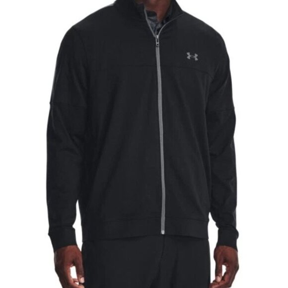 Under Armour 1377399 UA Men's GOLF ColdGear® Mid-Layer Full Zip Black Jacket XXL - Picture 3 of 6